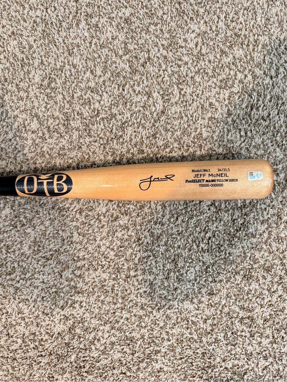 OTB Jeff McNeil ProSelect Maple Baseball Bat - Natural Wood